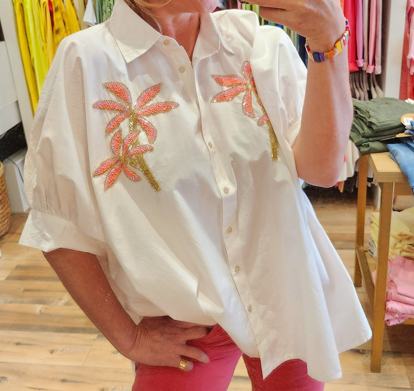 Chemise Gold and Silver Palmito