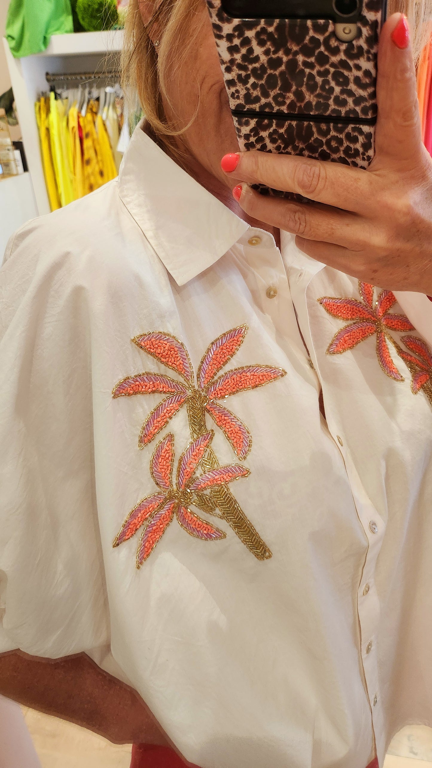 Chemise Gold and Silver Palmito
