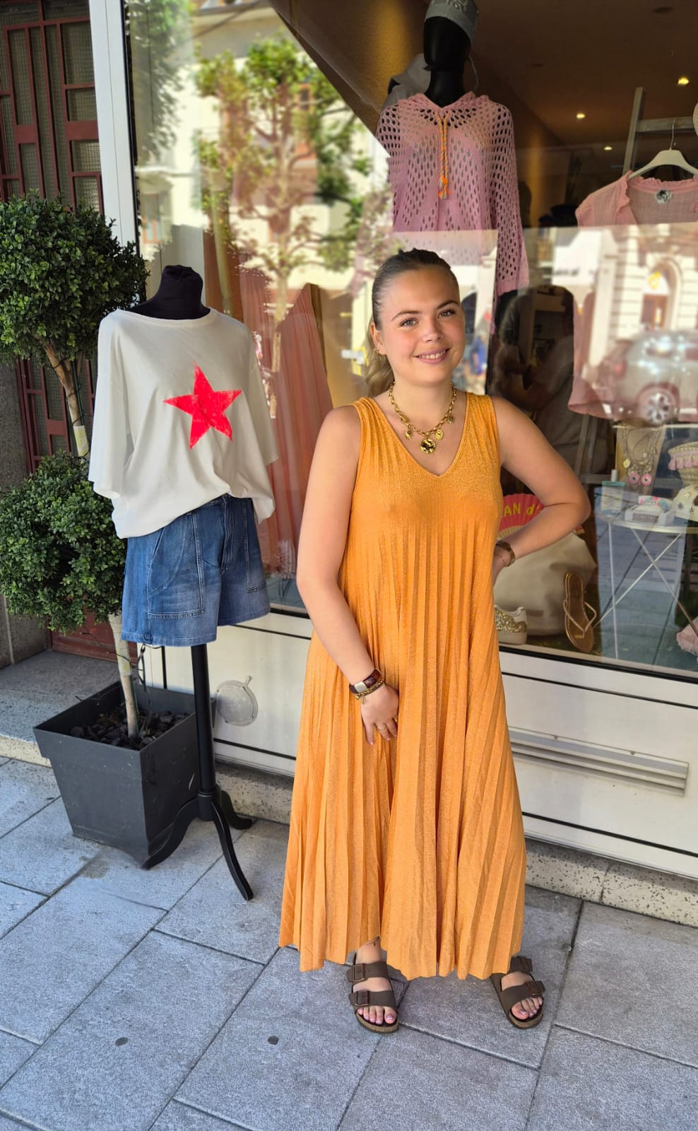 Robe Glam orange