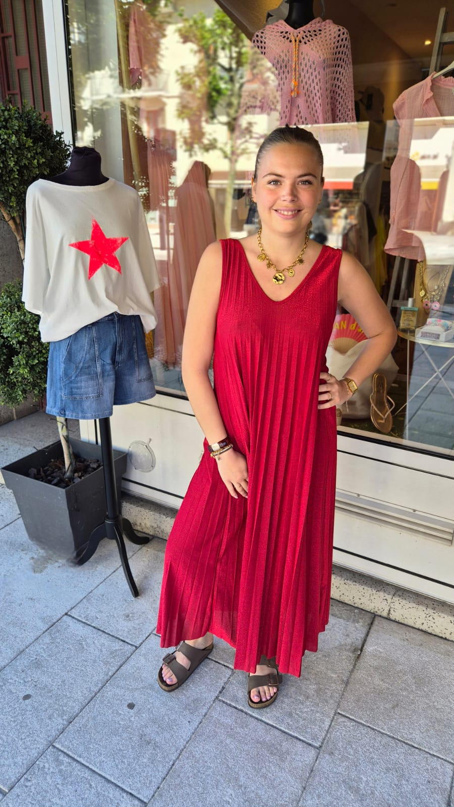 Robe Glam rouge