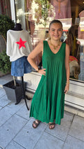 Robe Glam verte