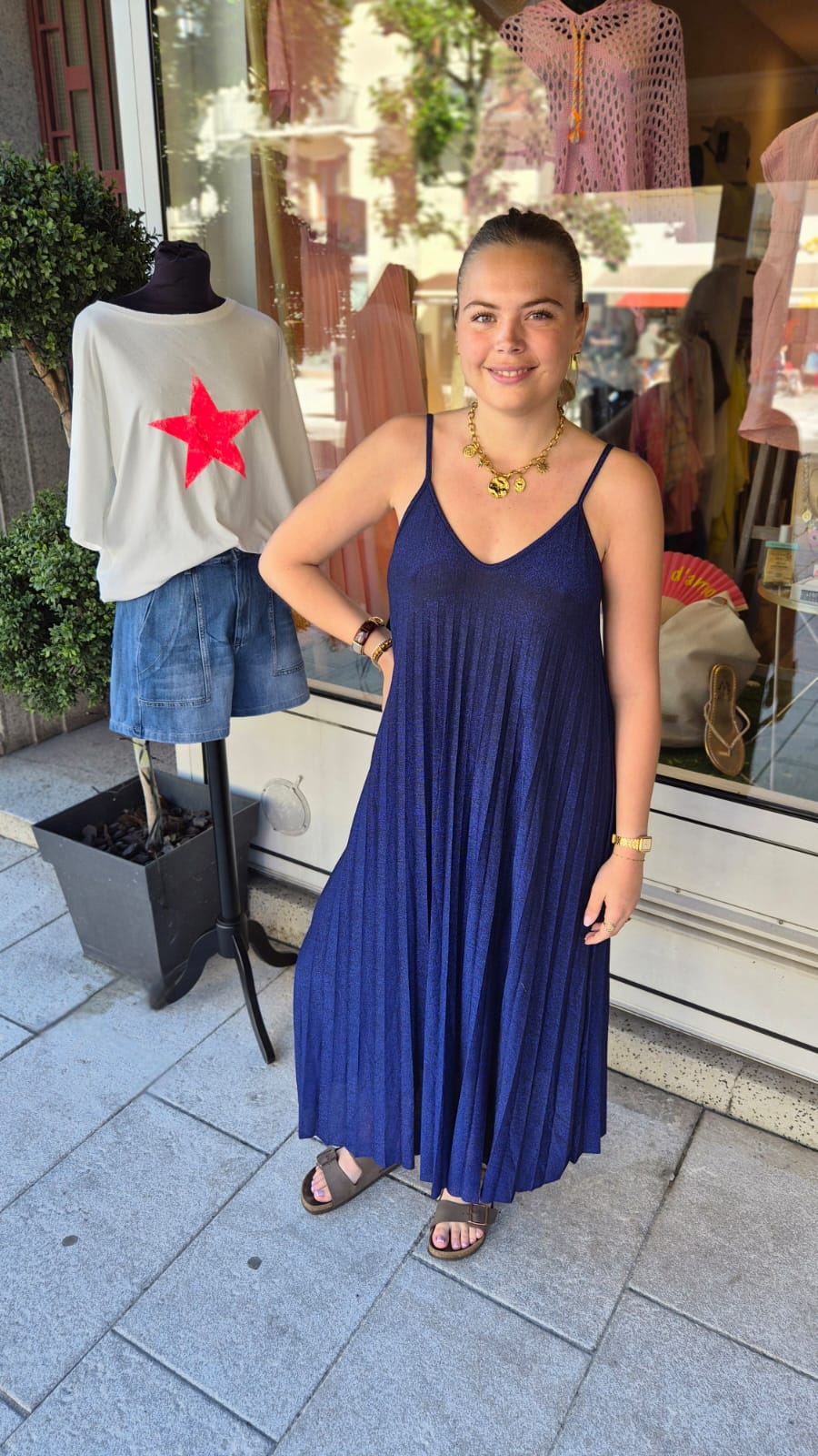 Robe Shine bleu