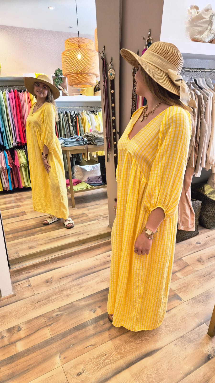 Robe Bohème Jaune