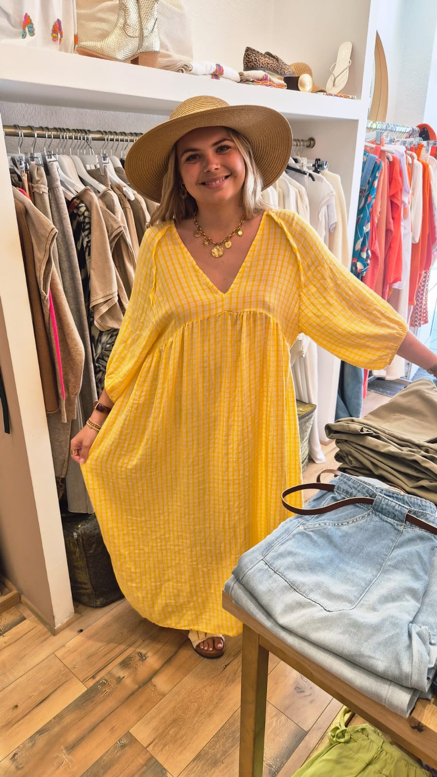 Robe Bohème Jaune