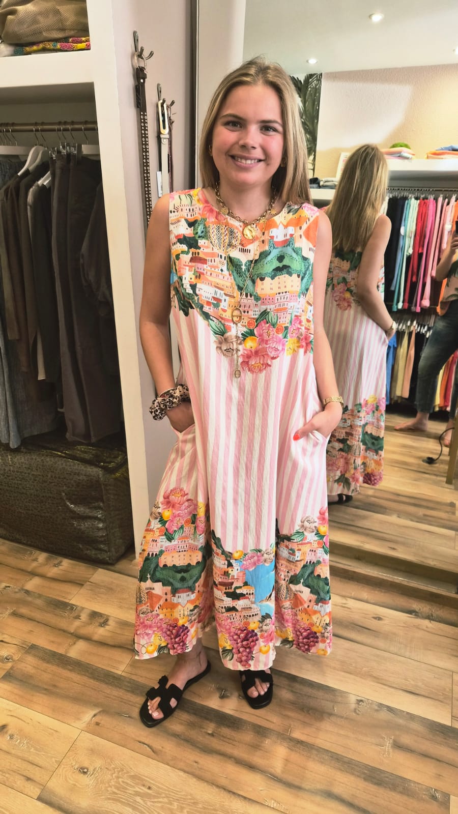 Robe Longue Dolce Vita Rose