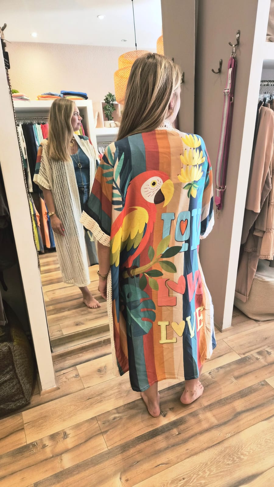 Kimono Crochet Tropical Love
