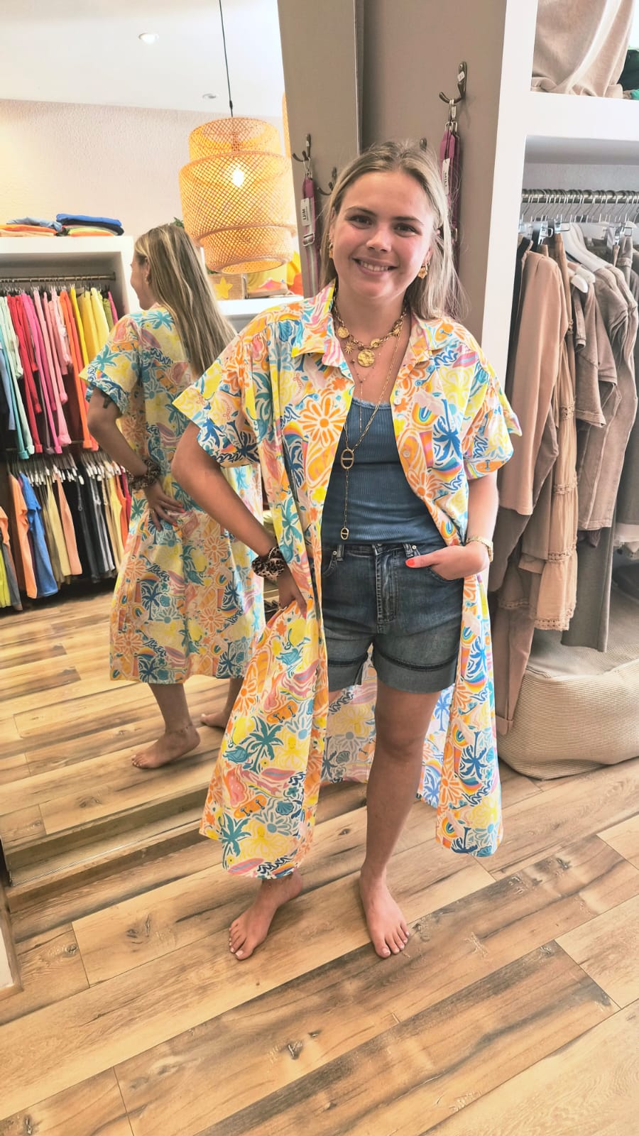 Kimono Crochet Tropical Love